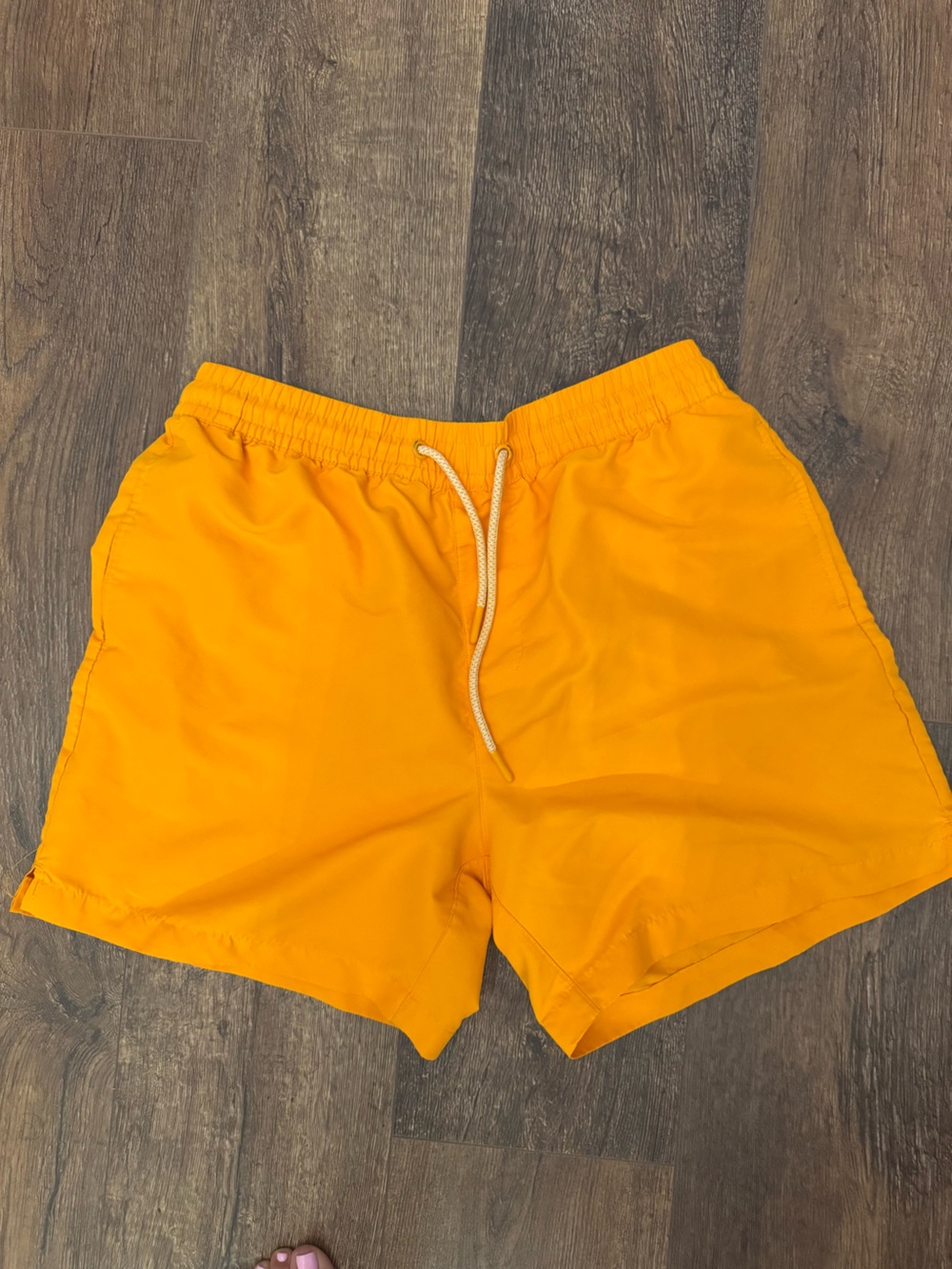 Forever 21 Men's Yellow-Orange Swim Shorts